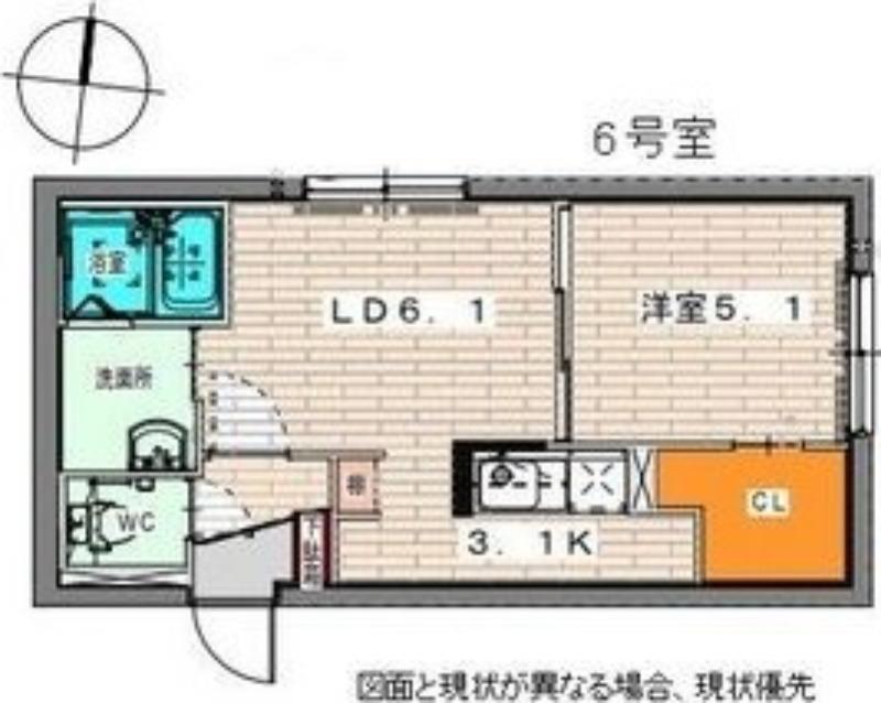 REVERENCIA(1LDK/1階)の間取り写真