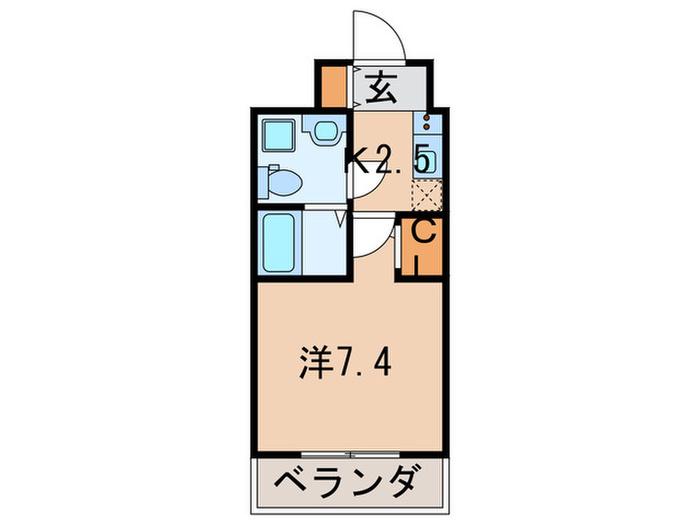 FDS COURT FELICE(1K/9階)の間取り写真