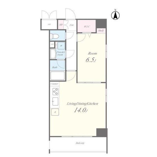 NS PARK RESIDENCE 高田馬場(1LDK/5階)の間取り写真