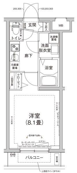 アイル プレミアム向島(1K/4階)の間取り写真