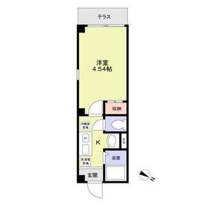 コモドせんげん台(1K/3階)の間取り写真