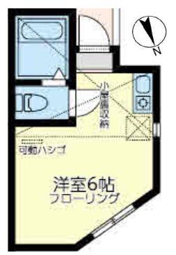 ユナイト森ダルジェント(ワンルーム/1階)の間取り写真