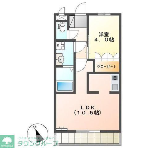 ウィルマルカ(1LDK/3階)の間取り写真
