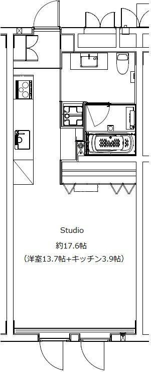 ゼルコヴァ(ワンルーム/5階)の間取り写真
