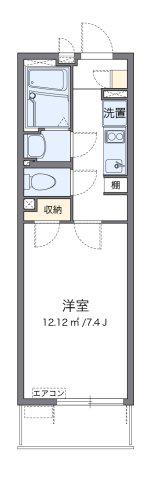 クレイノベルフルール(1K/3階)の間取り写真