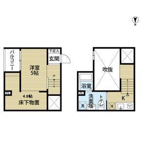 FORT PREMIREMINATOフォ(ワンルーム/2階)の間取り写真