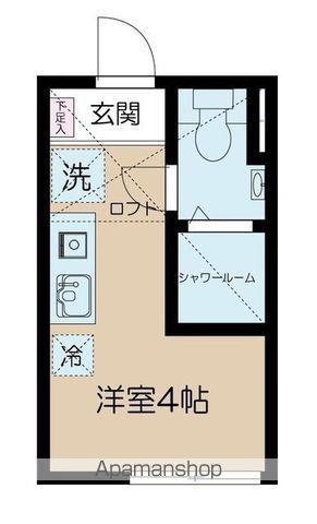 BELLE SCENE MOTOSUMIYOSHI ーベルセーヌ(ワンルーム/1階)の間取り写真