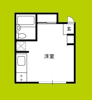 富来マンション(ワンルーム/3階)の間取り写真