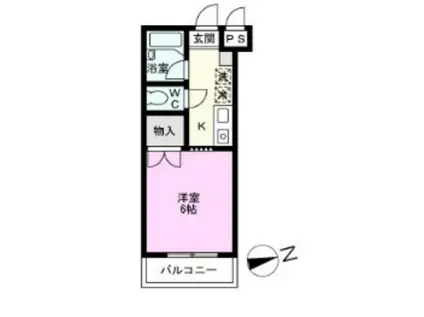 ピュアメゾンT&Y(1K/2階)の間取り写真