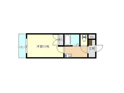 セントヒルズ盛岡(1K/12階)の間取り写真