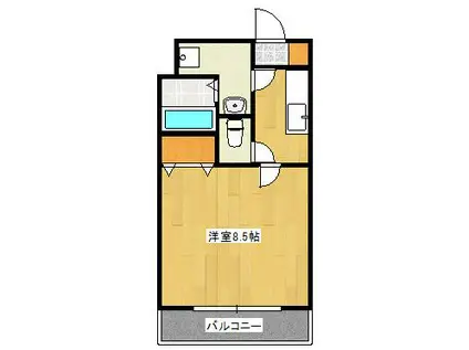 D-FELLOW(1K/4階)の間取り写真