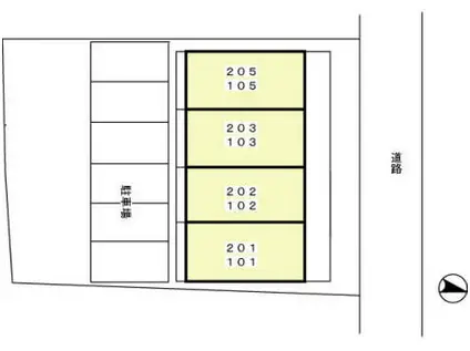 MDRANTA(1K/2階)の間取り写真
