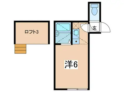 フォンターナ相模大野(ワンルーム/1階)の間取り写真