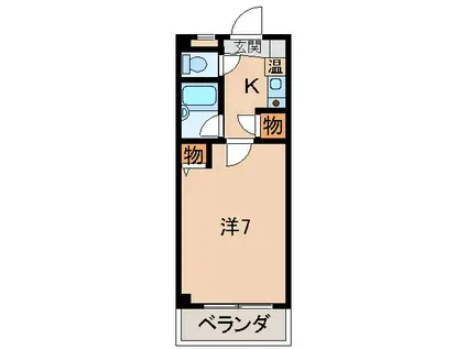 メゾネット7・2・10(1K/3階)の間取り写真