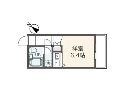 ティアロレジデンス(ワンルーム/1階)の間取り写真