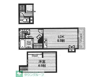 JLBグランエクリュ東小金井(1LDK/2階)の間取り写真