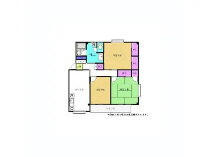 リーベルS&K(3DK/3階)の間取り写真