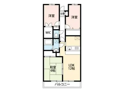 ベルフォーレ上尾(3LDK/1階)の間取り写真