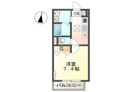 新堀2丁目 マンション工事(1K/3階)の間取り写真