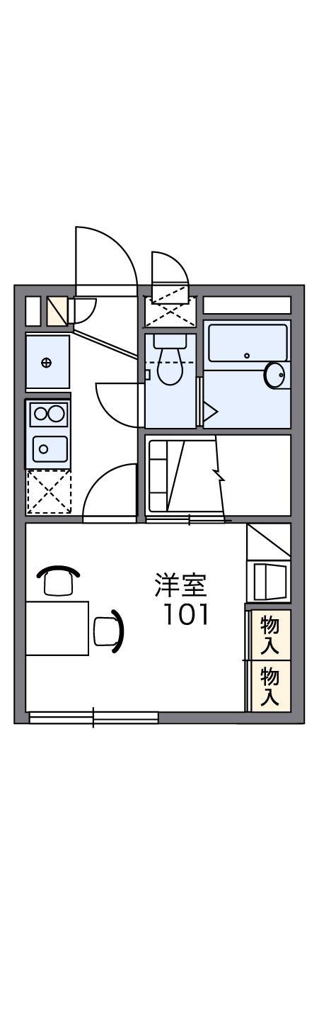 レオパレスファイズ(1K/2階)の間取り写真