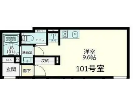 FOLS CLASS 四谷三丁目(ワンルーム/1階)の間取り写真