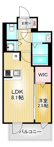 エスリード ザ・レガリア新栄ALTAIER(1LDK/9階)の間取り写真