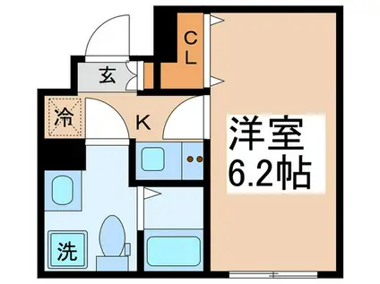 VISTA要町(1K/4階)の間取り写真