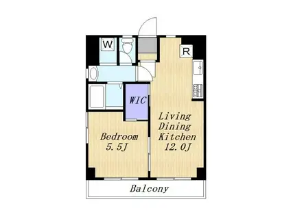 サンリバー綱島(1LDK/5階)の間取り写真