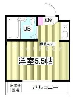 クアルト上井草(ワンルーム/1階)の間取り写真