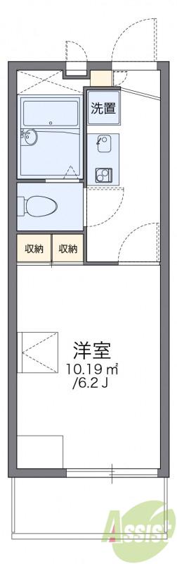 レオパレス待兼キャンパス(1K/1階)の間取り写真