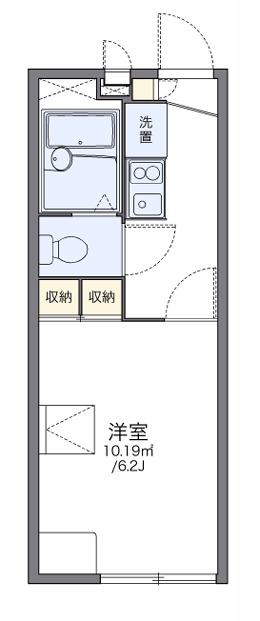 レオパレスPEPINO(1K/1階)の間取り写真