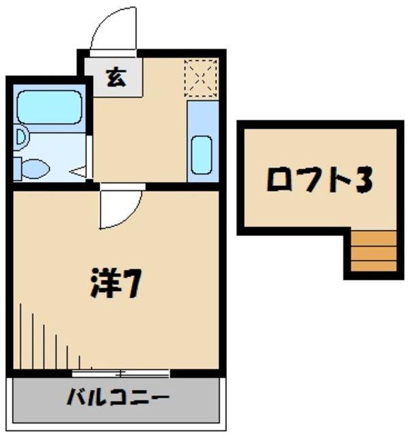 シティパレス浅羽5-1(1K/1階)の間取り写真