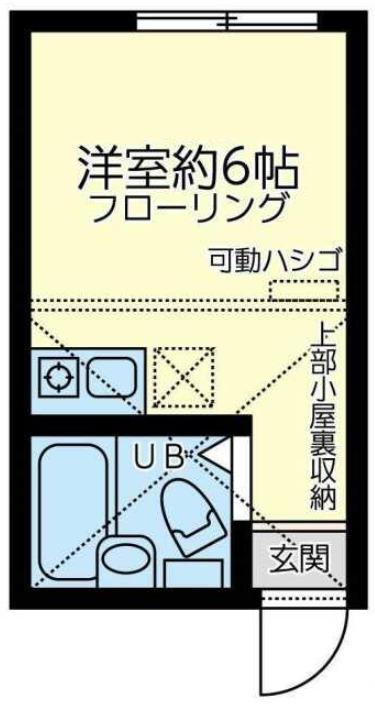 ユナイト大岡エミリア・プッチ(ワンルーム/2階)の間取り写真