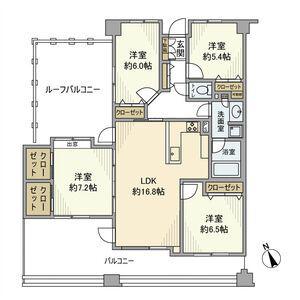 アクシアガーデン南砂(4LDK/10階)の間取り写真