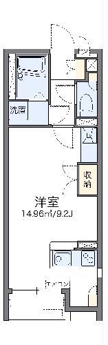 レオネクストル シエル(ワンルーム/1階)の間取り写真