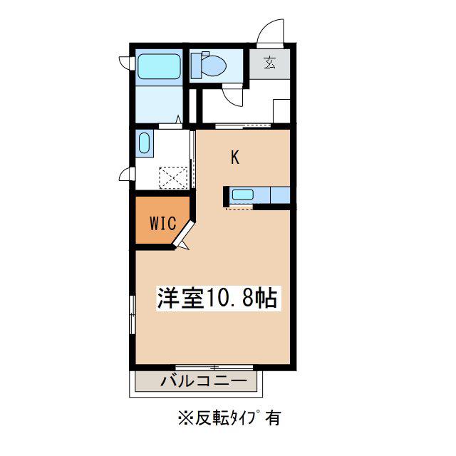 CASA FIGLIA(ワンルーム/1階)の間取り写真