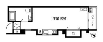 タカダハイツ(ワンルーム/3階)の間取り写真