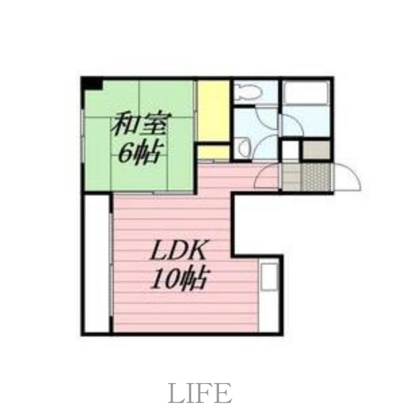 ヴィラフレール(1LDK/2階)の間取り写真