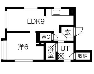 フォルターナ雑司が谷(1LDK/4階)の間取り写真