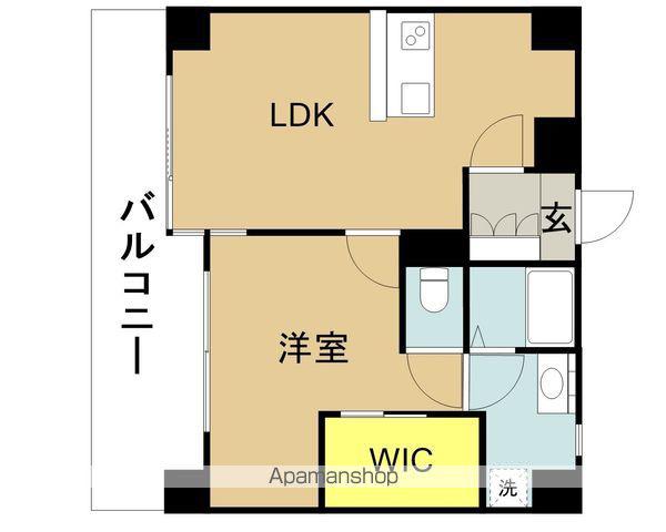 J-7 (1LDK/2階)の間取り写真