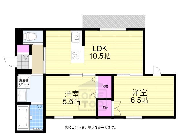 グランデ ユーカリ(2LDK/2階)の間取り写真