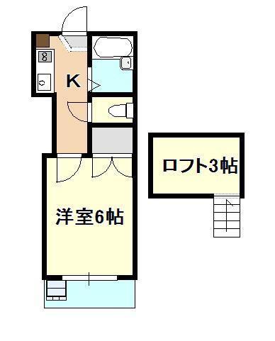 GOOD CAT III(1K/1階)の間取り写真