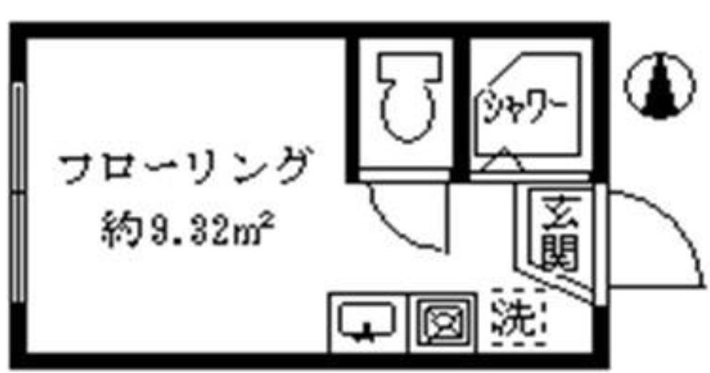 フェリスクローマ(ワンルーム/1階)の間取り写真