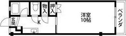 アルカサール(1K/3階)の間取り写真
