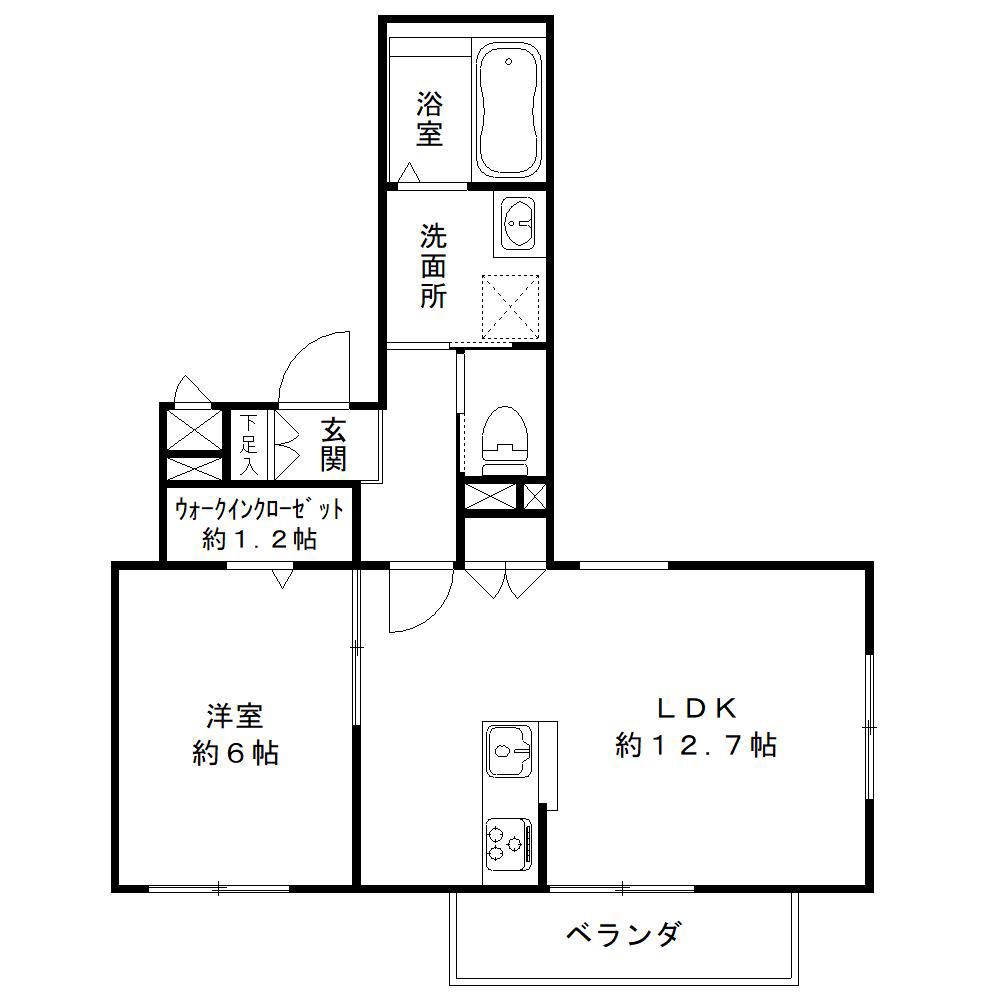 MAISON OWL(1LDK/3階)の間取り写真