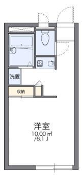 レオパレス川島(1K/1階)の間取り写真