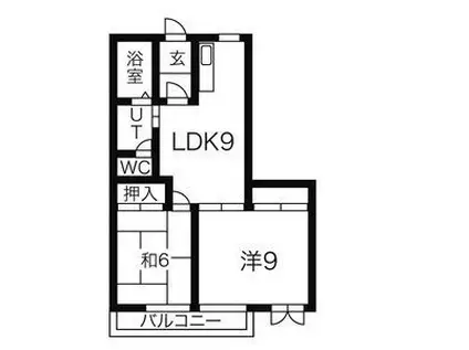 シティルネッサンス久居 I・II(2LDK/2階)の間取り写真