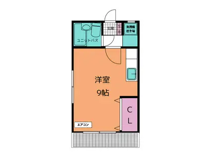 第4小野荘(ワンルーム/1階)の間取り写真