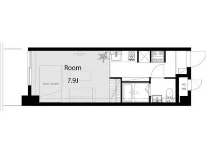 サンハイツ西早稲田(ワンルーム/3階)の間取り写真