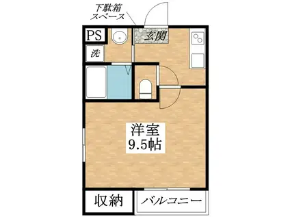 フジパレス出戸I番館(1K/1階)の間取り写真